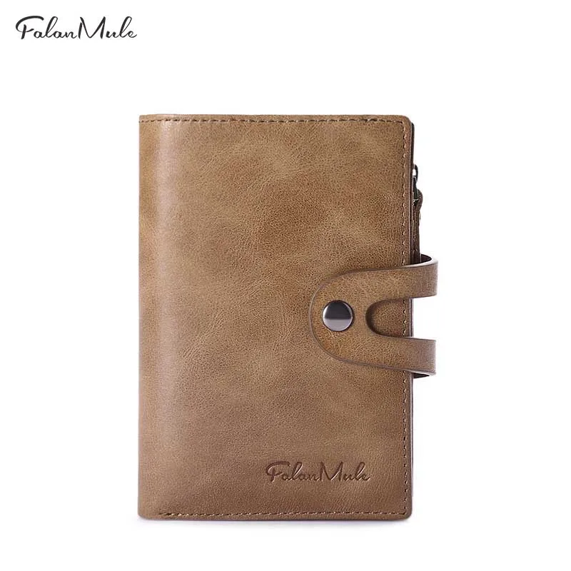 Falan Mule мужской кошелек короткий с сумкой для монет Дизайн Мужской винтажный