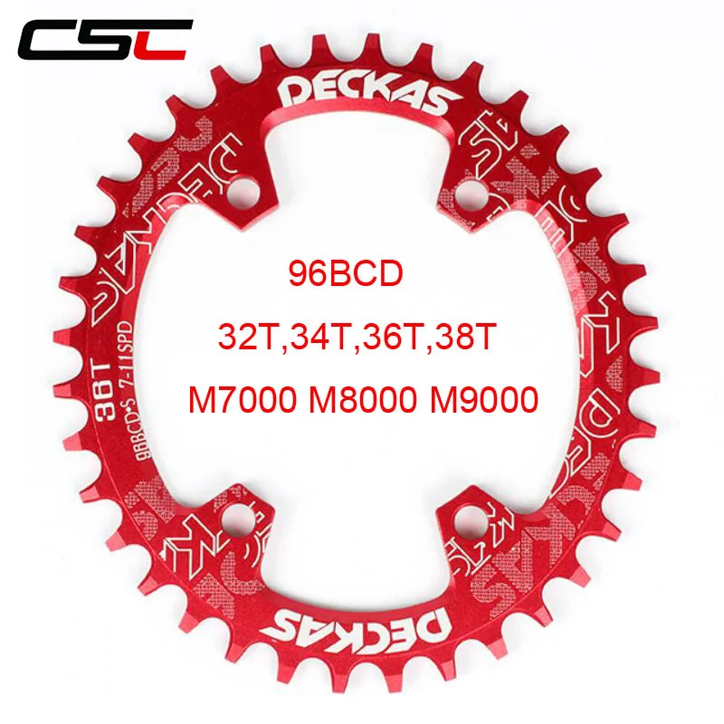 Цепное колесо CNC из алюминия 96BCD.S для горного велосипеда широкая узкая цепь SLX M7000