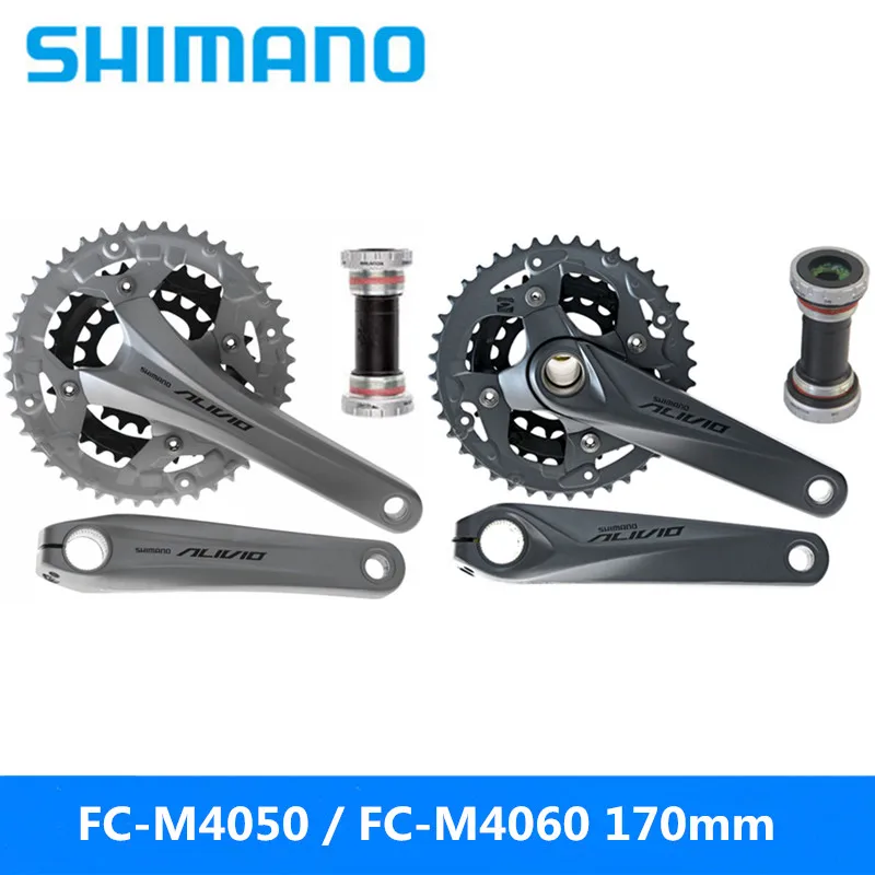 SHIMANO ALIVIO FC M4050/FC M4060 170 мм звездочки колеса 9/27 скорость горный велосипед полые ОДНА