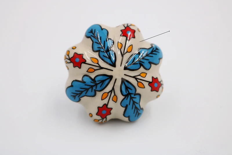 Ручки для шкафа 2 шт./лот керамические дверные кухонные ручки ручной росписи