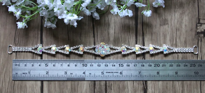 Бесплатная доставка 24 шт./лот 10 дюймов для невесты со стразами соединитель бикини