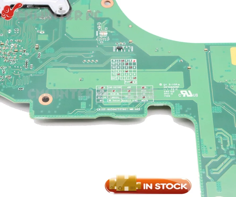 Материнская плата NOKOTION для ноутбука Toshiba Satellite L55 A системная V000318010 CR10S 6050A2555901 MB A02