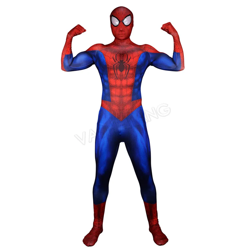 Костюм супергероя Zentai костюм из лайкры и спандекса для взрослых Хэллоуина