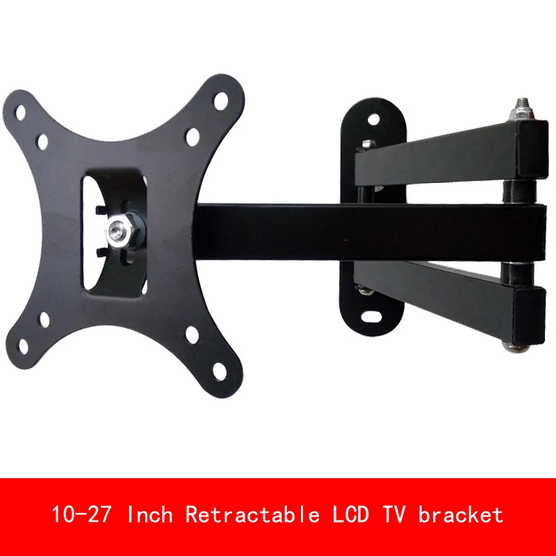 

Universal 10-27 Inch Retractable PC Monitor LCD TV bracket adjustable Display TV Wall Holder Rack