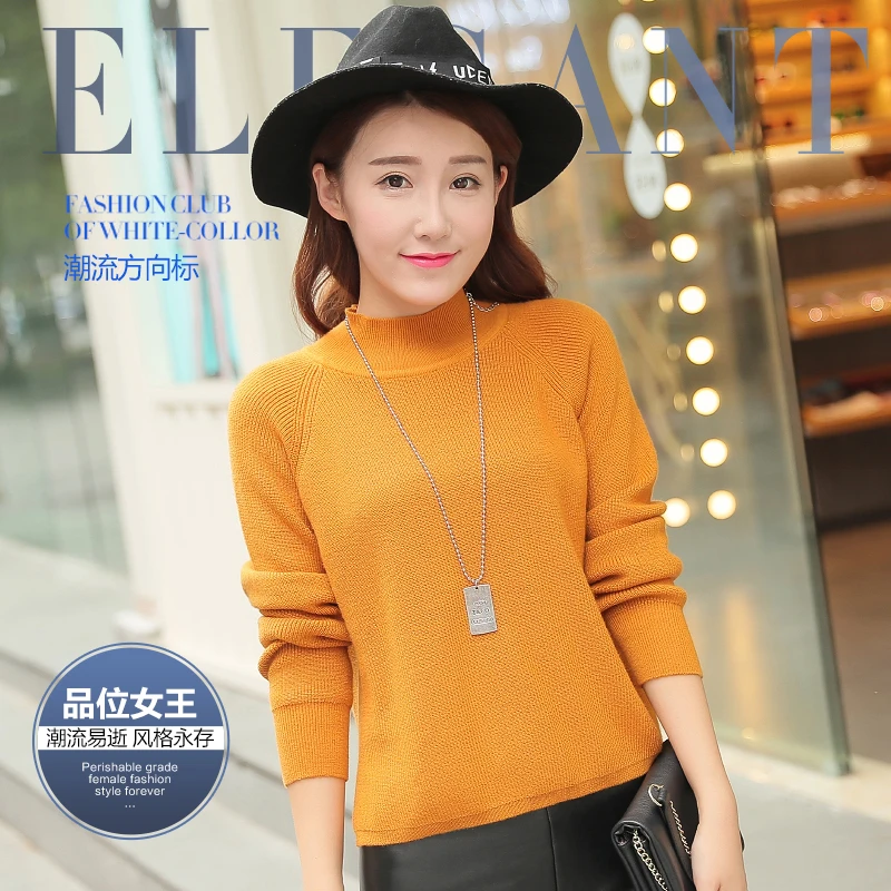 2017 Весенний Новый женский Асимметричный кашемировый свитер с золотой иглой