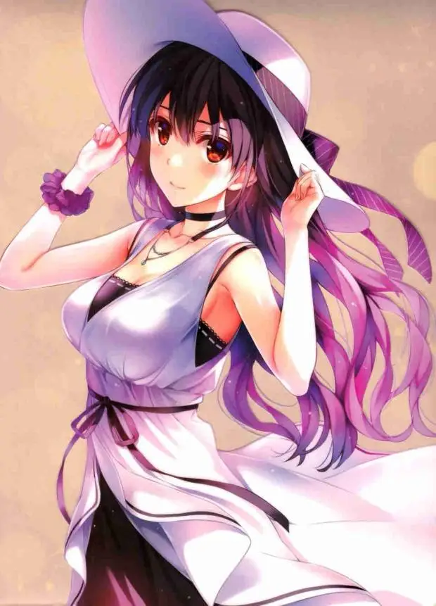 sticker Новинка Аниме Kasumigaoka Utaha фигурка Misaki Kurehito Saenai Heroine No Sodatekata фигурка модель игрушки кукла секс девушка - Цвет: sticker