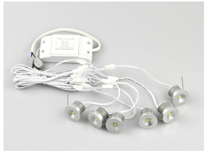 Миниатюрный приглушаемый светодиодный светильник 6 шт. 3 Вт встраиваемая лампа в