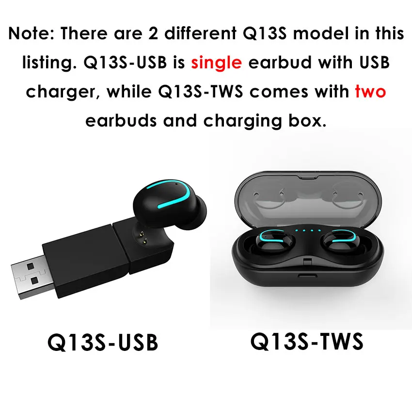 Aimitek Q13S TWS Bluetooth 5,0 гарнитура Мини-близнецы беспроводные стерео наушники в ухо вкладыши зарядная коробка с микрофоном для смартфонов