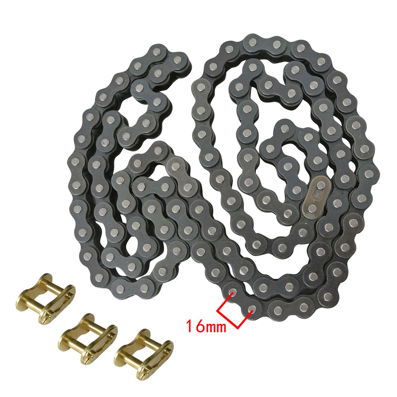 Мотоциклетная цепь 530 X 110L и 3 x звено цепи Подходит для квадроцикла Quad Pit Dirt Bike с 1