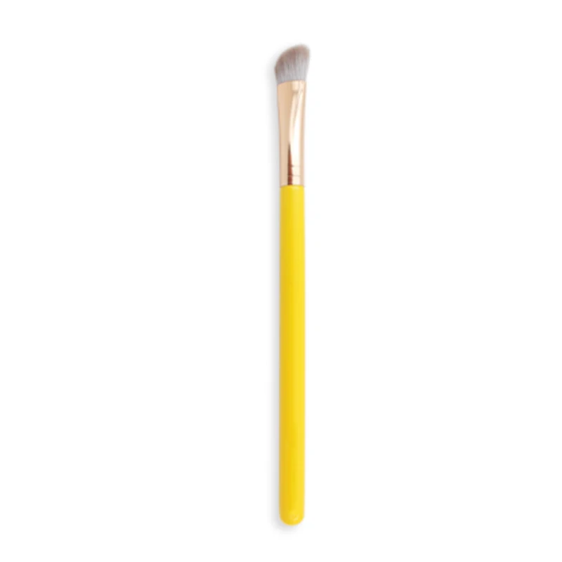 Angled nose brush BBL 1 шт. ярко-желтая Кисть для макияжа Пудра основа румяна губ хайлайтер скульптурные тени для век Кисть для смешивания инструменты для макияжа - Handle Color: Angled nose brush