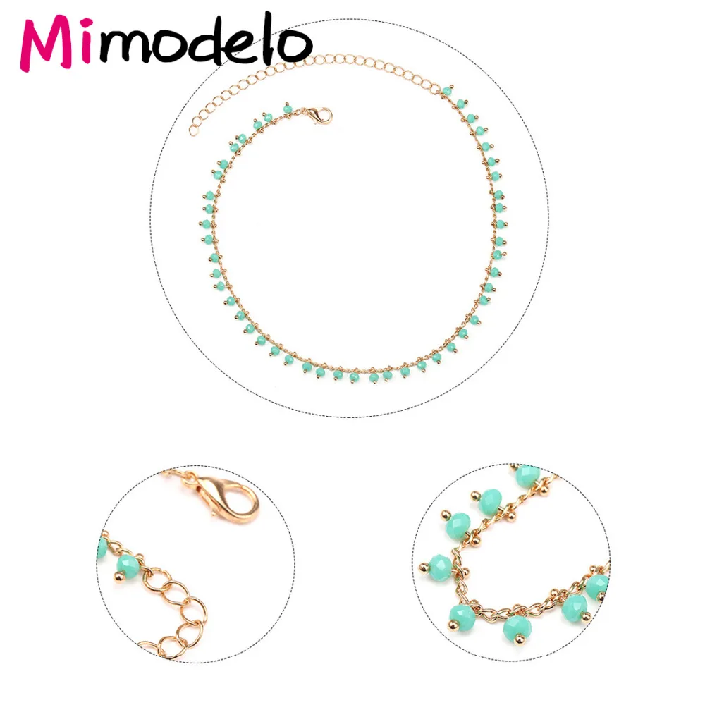 Акрил кристалл ожерелье-бусы с кисточкой для женщин минималистский черный шарик