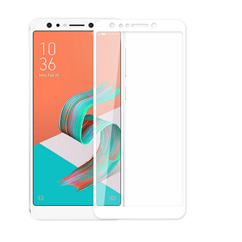 White HD полное покрытие стекло Asus Zenfone 5 Lite ZC600KL защита экрана взрывозащищенное Закаленное стекло для Asus Zenfone 5 Lite 5Q X017DA - Цвет: White