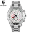 Часы-хронограф мужские из нержавеющей стали, водостойкие до 30 м