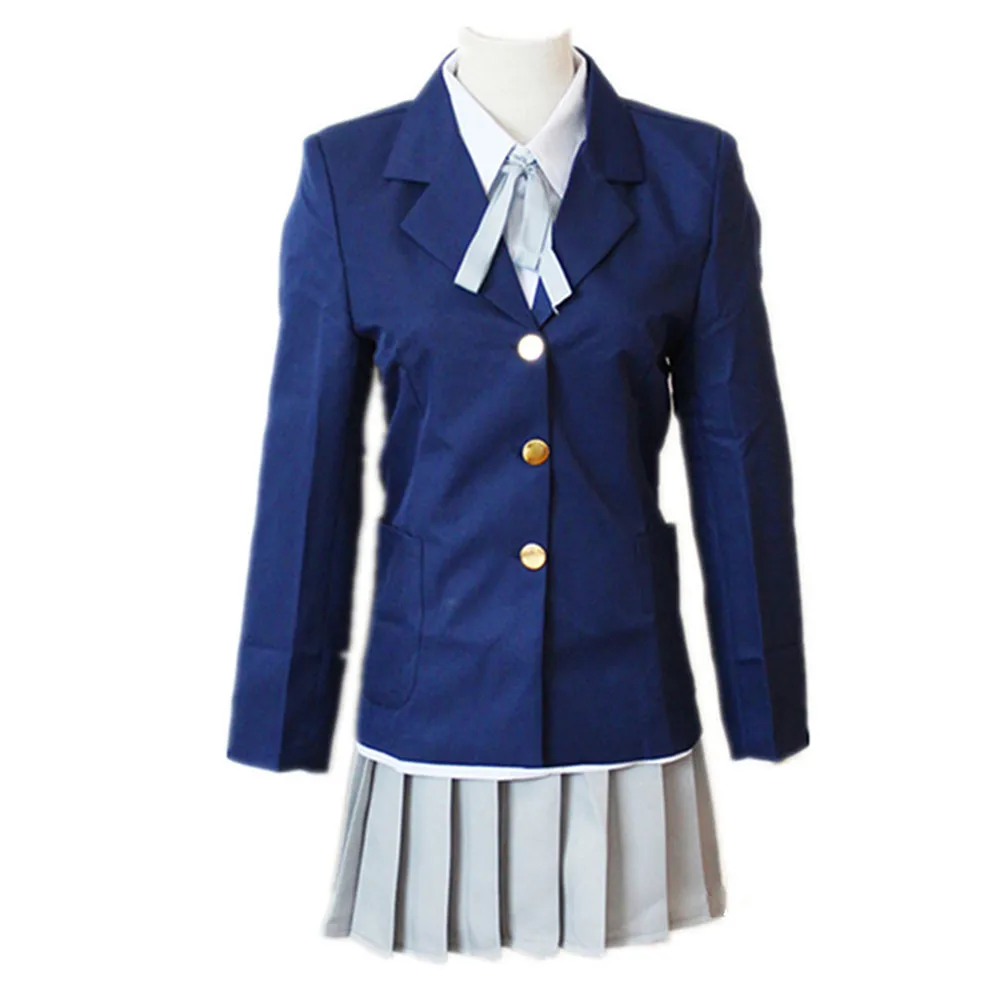 Anime K-ON! Cosplay Hirasawa Yui Girl School Uniforms Halloween party Costumes (Blazer + Shirt Skirt Necktie) | Тематическая одежда