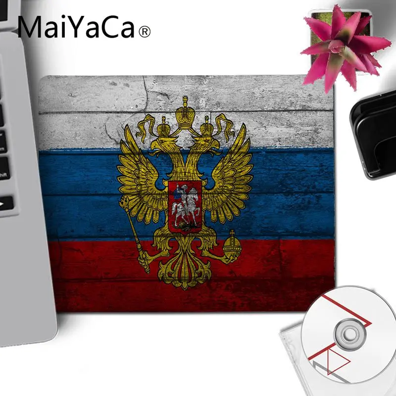 Игровой коврик для мыши MaiYaCa игровой с российским флагом подкладка коврика ПК