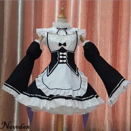 Re:Zero kara Hajimeru Isekai Seikatsu старт жизни в другом мире Ram Rem косплей костюм горничной