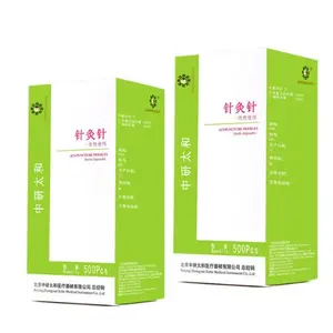 Иглы для иглоукалывания Zhongyan Taihe, 1000 игл для иглоукалывания, одноразовые иглы для массажа красоты, стерилизованные иглы + трубки, 1000 шт., 2 коробки