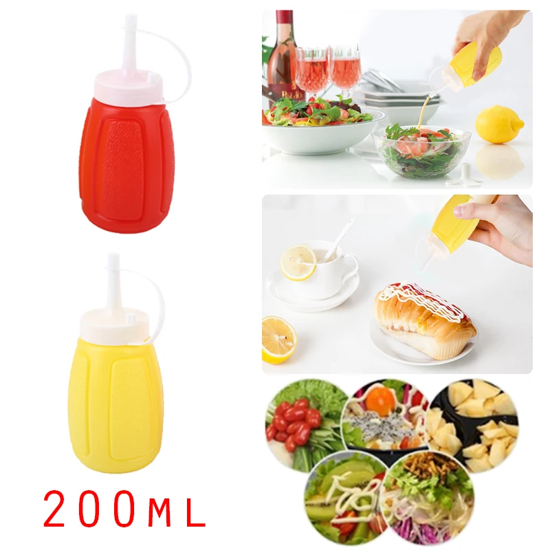 200 мл бутылка для кетчупа Squeeze дозатор для соусов Mayonnaise салат приправ dolcegusto Cocina гаджет