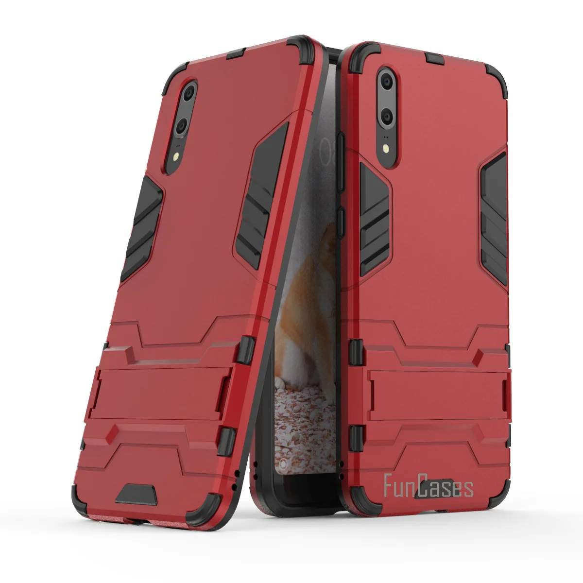 Прочный защитный чехол для телефона huawei P20 бронежилет спортивная серия капа