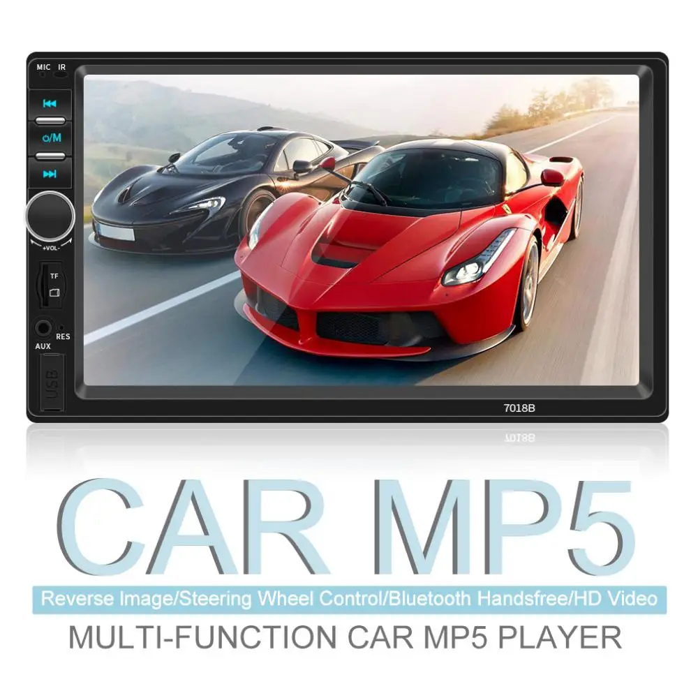 7 Inch 2 DIN Bluetooth In Dash HD Touch Screen Car Video FM Radio Stereo Player Support Mirror Link / Aux Rear View Camera | Автомобили и