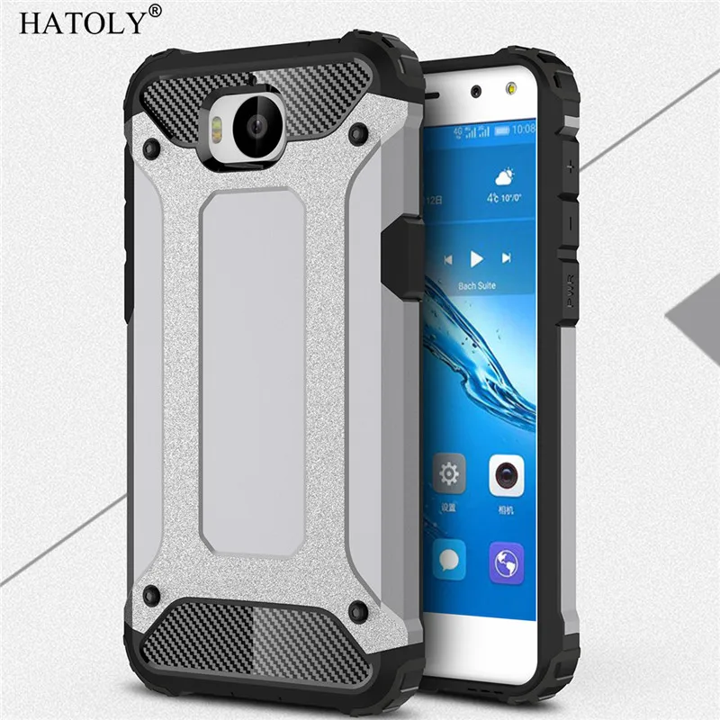 For Cover Huawei Y5 2017 Case Anti-knock Rugged Armor Hard Silicon Phone Bumper for | Мобильные телефоны и аксессуары