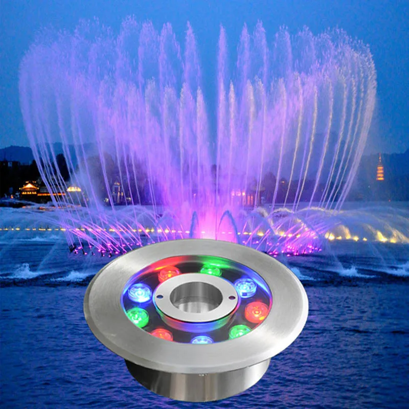 

6W-18W Pond Landscape Lamp 24V Colorful Swimming Pool LED Underwater Light