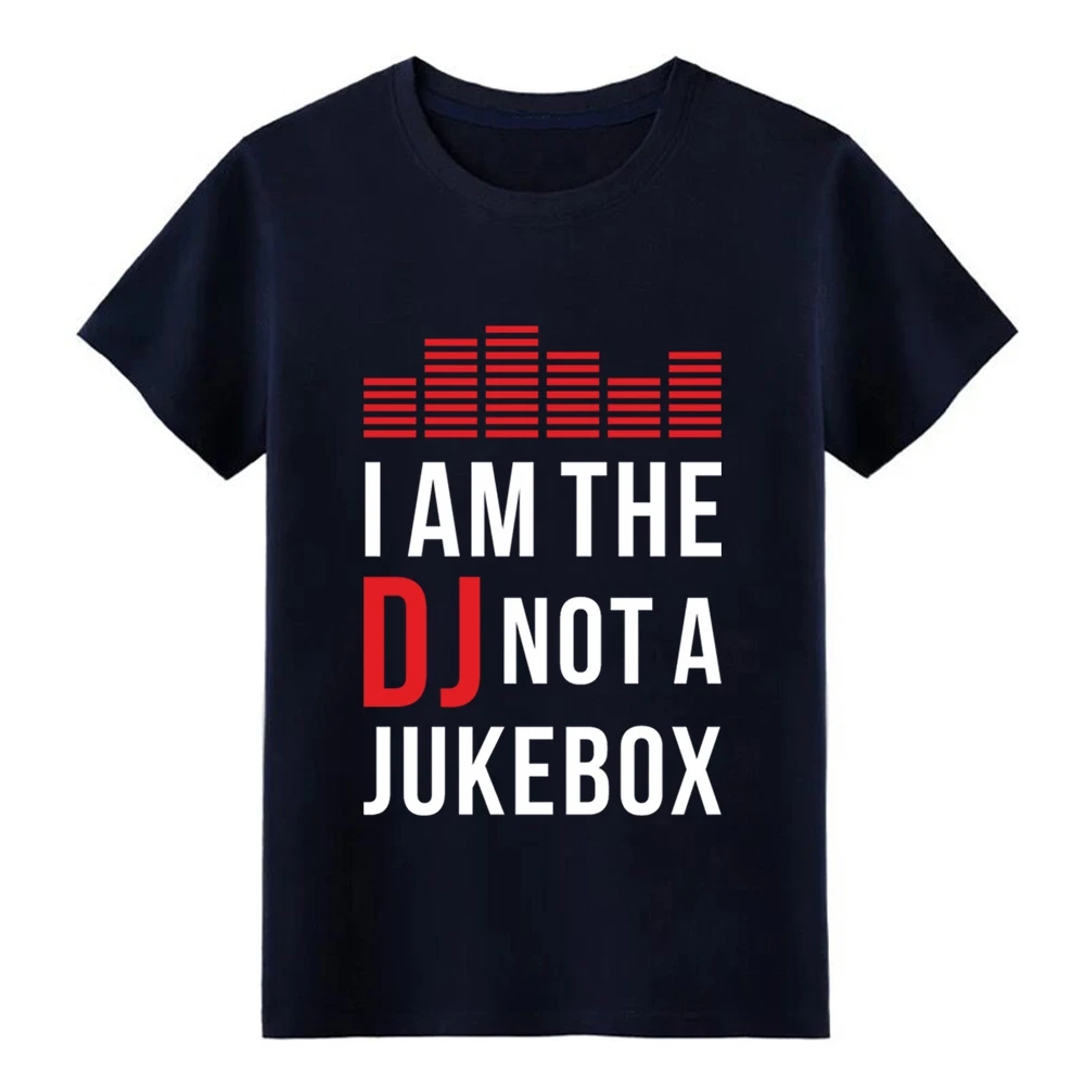 Мужская футболка с надписью I am the DJ not a Jukebox удобная Весенняя винтажная рубашка
