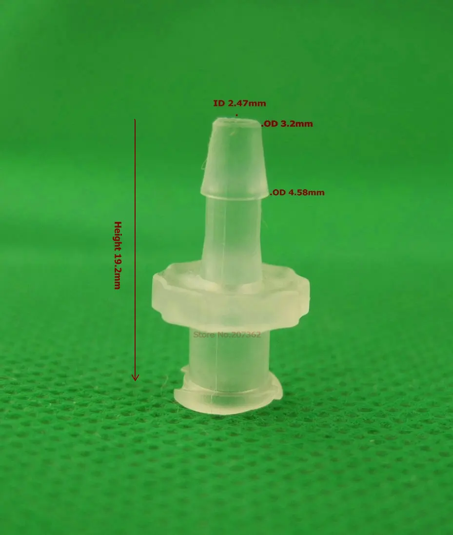 Набор конических шприцов 10x1/8inch Barb Female Luer (полипроп) конический соединитель