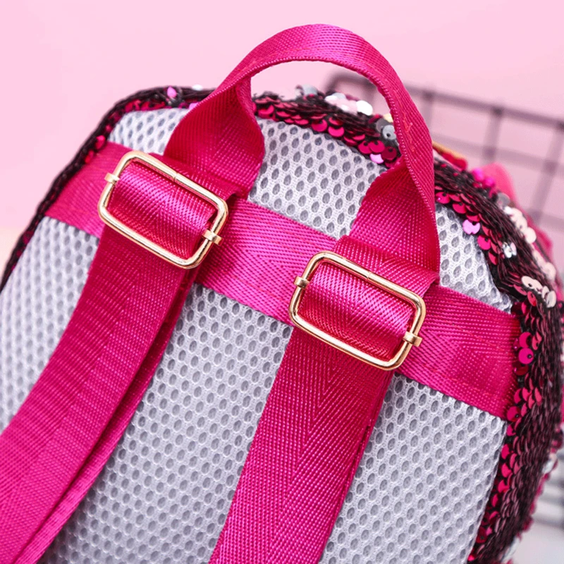 Милый детский рюкзак на плечо с блестками и бантом повседневный дорожный для