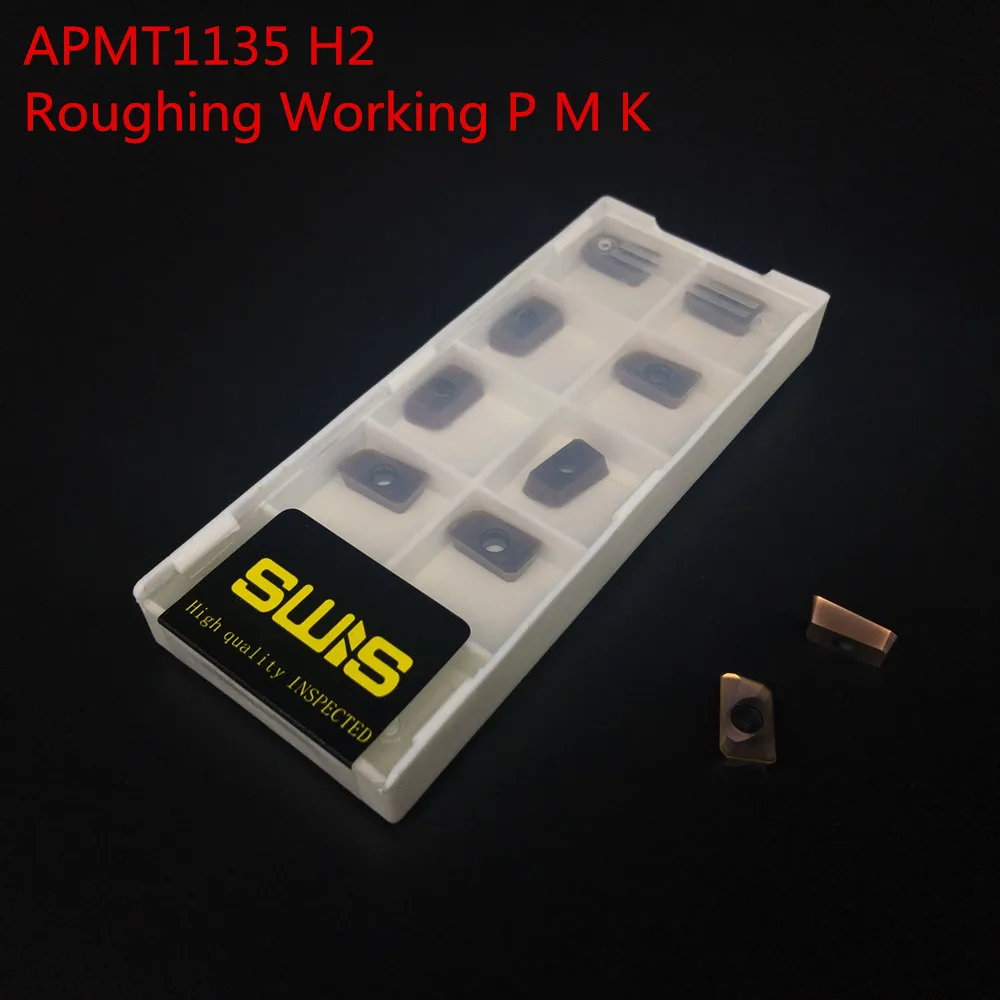 10 шт. APMT1135 H2 + 1 16 мм фреза держатель BAP300R C15 150L 2F фрезы для обработки лица|cutter