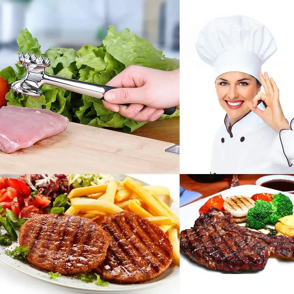 Размягчитель мяса молоток инструмент для кухни стимулировать и мягкий прослушивание для мяса, стейка и курица Heavy duty из цинкового сплава, цинковый сплав, d