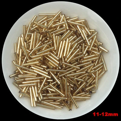 20 г/лот нескольких размеров золотистый Чешский Стекло Seedbeads Spacer трубки Стеклярус