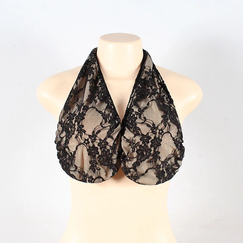 SIMPVALE пикантный кружевной шнурок трубчатые Топы для женщин без бретелей