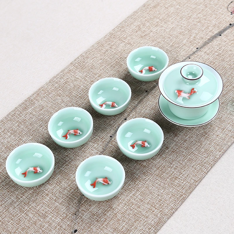 Чайный набор celadon чайная чашка кунг фу китайские традиции подарочные коробки