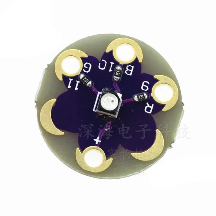 Светодиодный светильник LilyPad трехцветный RGB светодиодный панель датчика