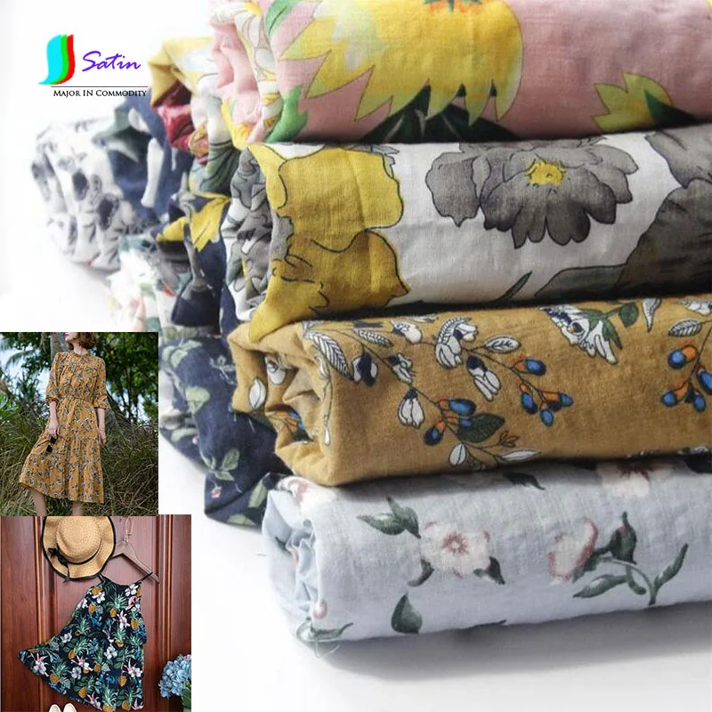 Весенне летние платья пижама Солнцезащитный Топ хлопковая ткань с принтом