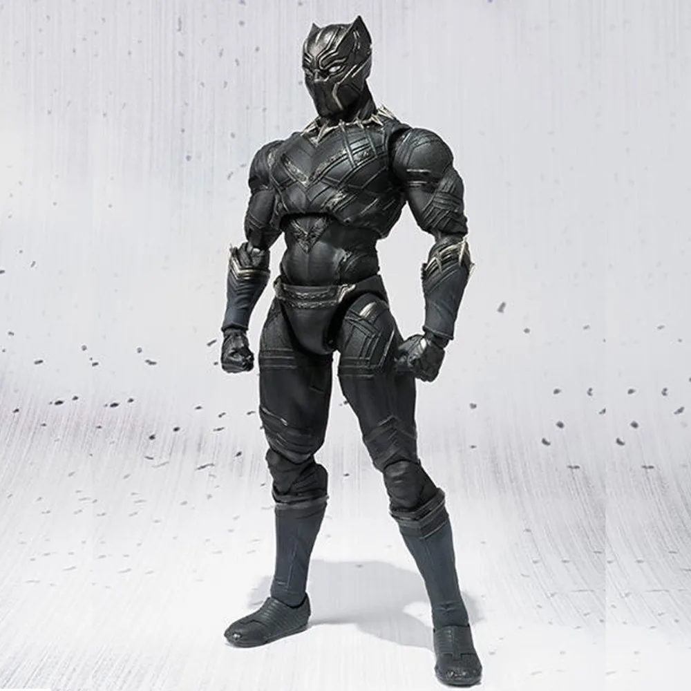 SHFiguarts Черная пантера гражданская война Капитан Америка фигурку 6.3 &quotБесплатная