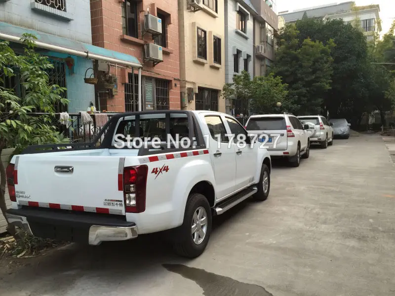 Бесплатная доставка 2012 2015 D MAX черный цвет задний фонарь крышка свет аксессуары