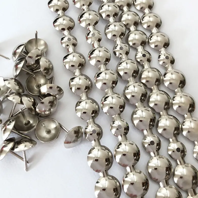 16mm 5 meters Nickel Полоски для обивки дивана 5 метров 9,5 мм 11 мм 16 мм латунные никелевые бронзовые золотые медные декоративные полоски для ногтей ленты гвозди для обивки - Цвет: 16mm 5 meters Nickel