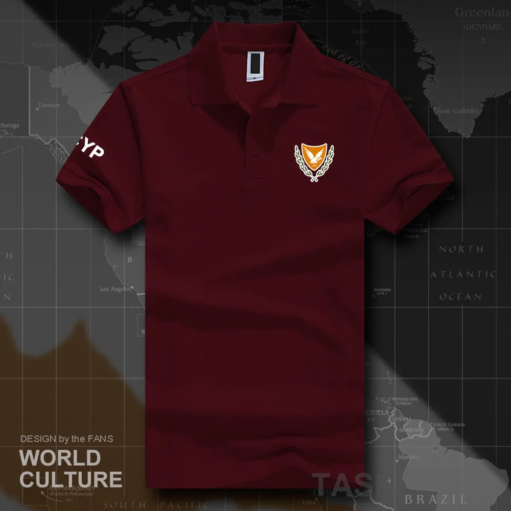 Republic of Cyprus CYP polo shirts men short sleeve white brands printed for country 2018 cotton nation emblem new fashion | Мужская
