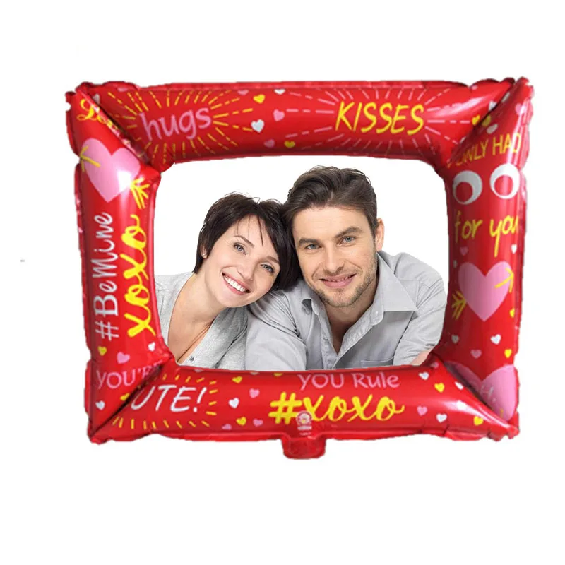 День Святого Валентина Photo booth фольга Воздушные шары Свадебная декоративная