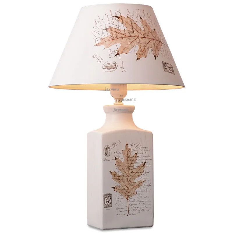 Американская Настольная лампа для столовой гостиной Керамические настольные