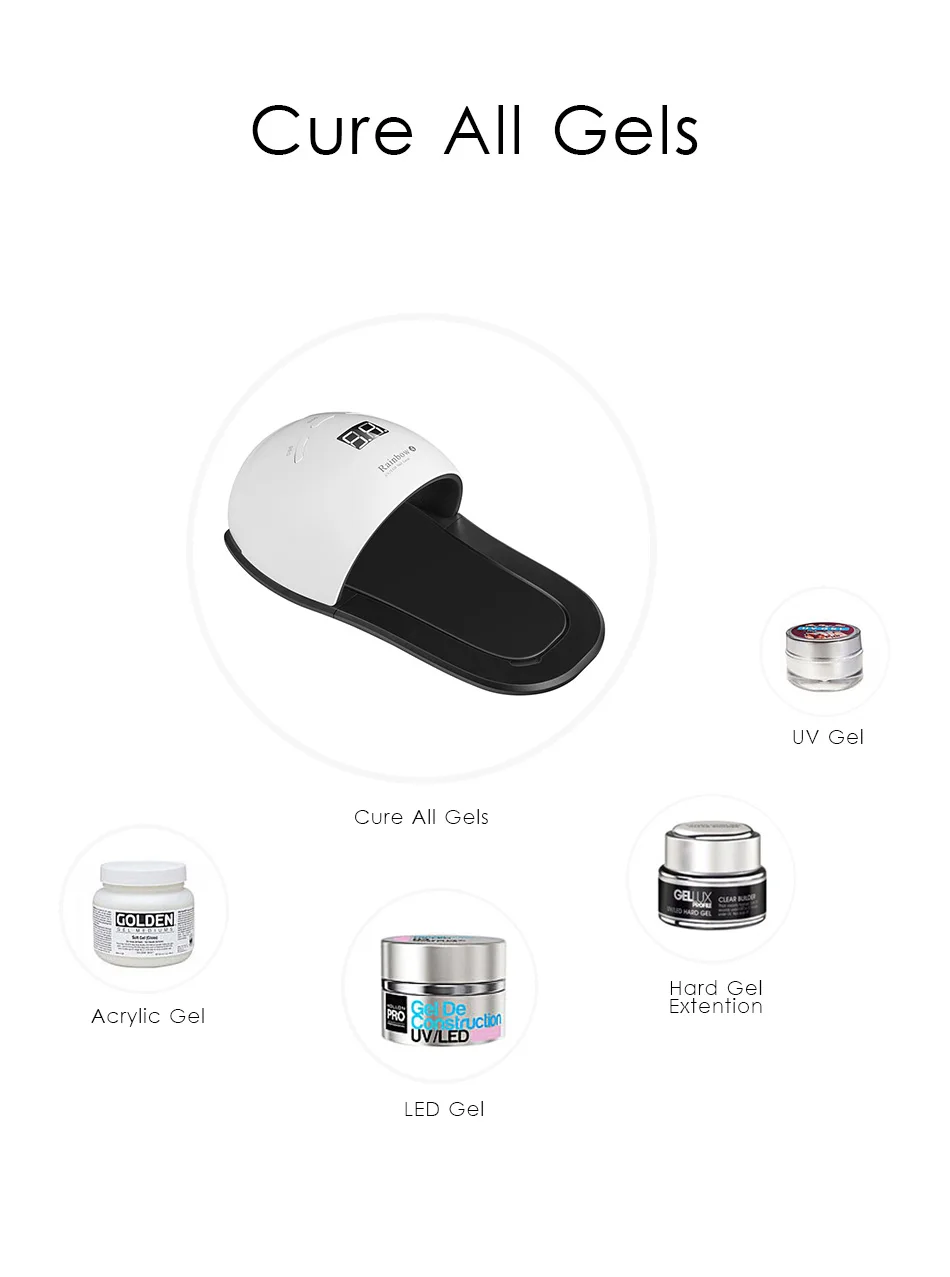 Bfaccia 48 W УФ-светодиодный лампы для ногтей Nail Сушилка для рук и ног Светодиодный УФ-лампы для ногтей для всех ногти гель маникюр автоматический сенсорная машина