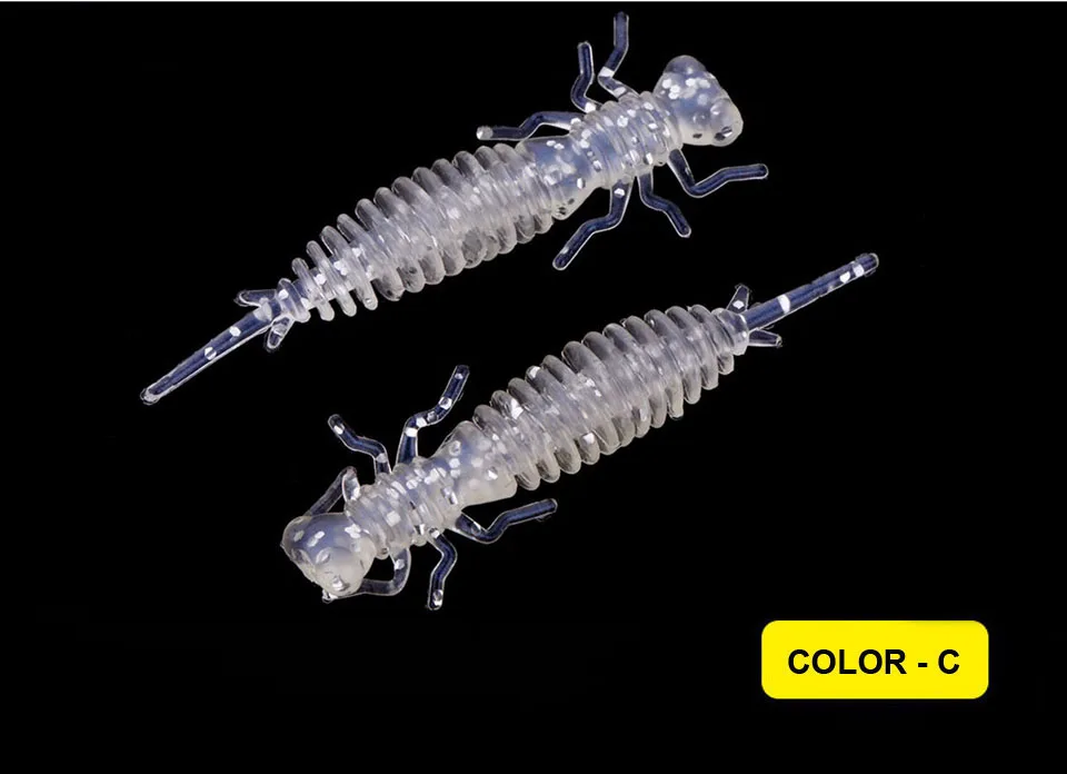 WALK FISH Larva мягкие приманки 40 мм 50 мм Искусственные приманки рыболовные червь силиконовый бас Щука Гольян Swimbait Jigging пластиковые приманки