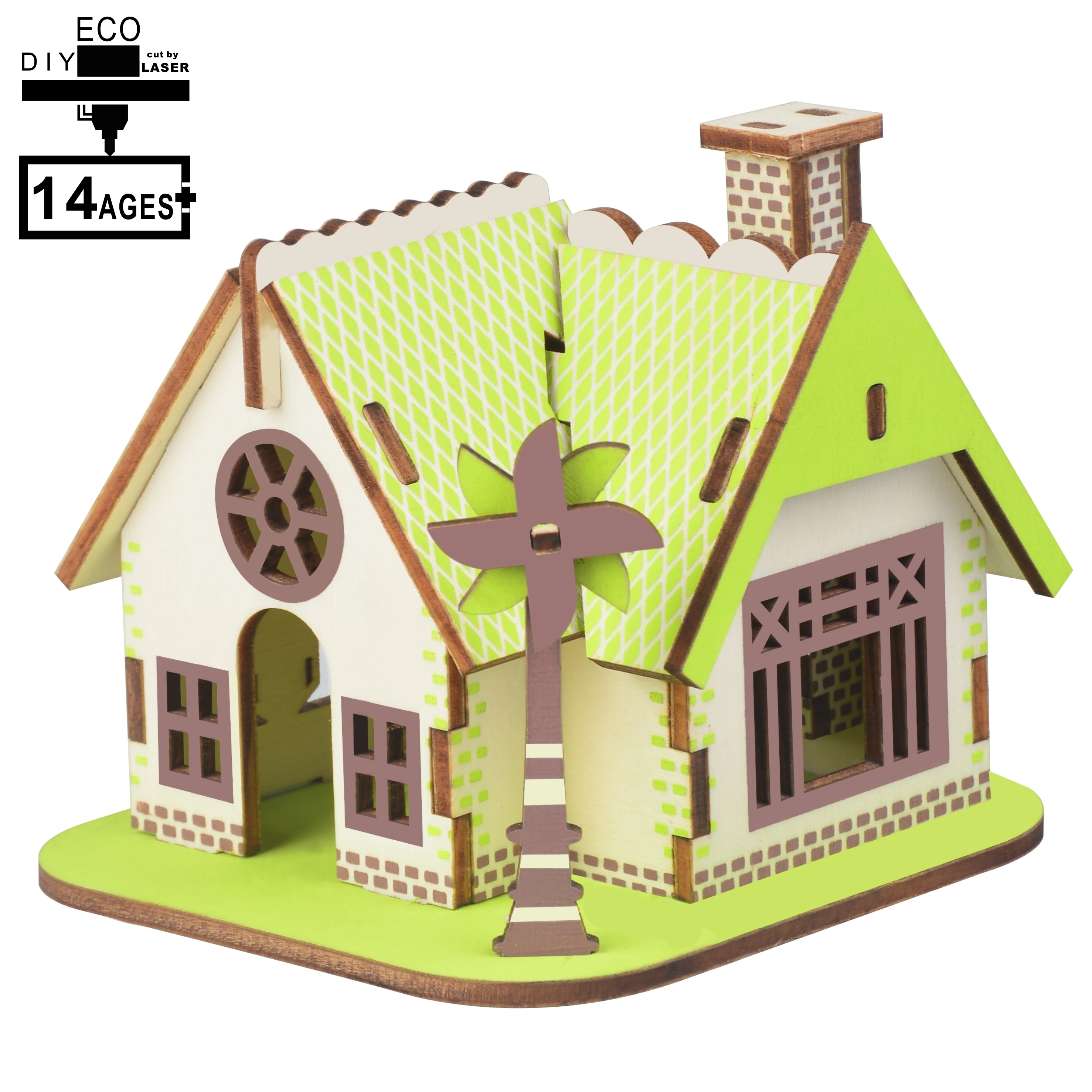 DIY 3D деревянные пазлы игрушка Строительная Модель Набор Обучающие игрушки для детей художественные ремесла головоломка DIY цветной пазл