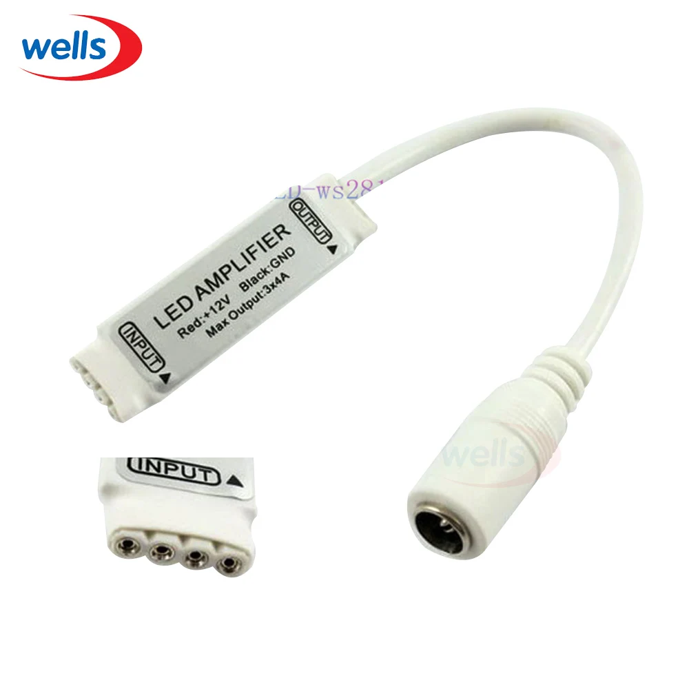 Светодиодный мини контроллер 12 в пост. Тока 4X3A|control|connector solarconnector cleaner |