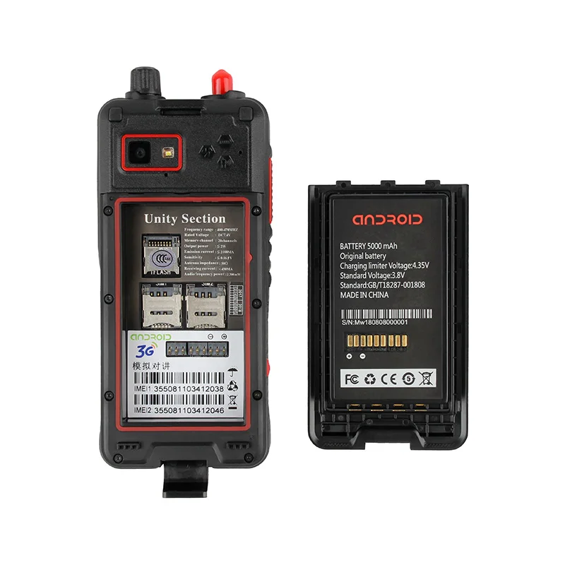 Origianal W5 Walkie Talkie IP67 Водонепроницаемый MTK6580 Quad cor мобильный телефон 5000 мАч 5MP RAM 1 Гб ROM