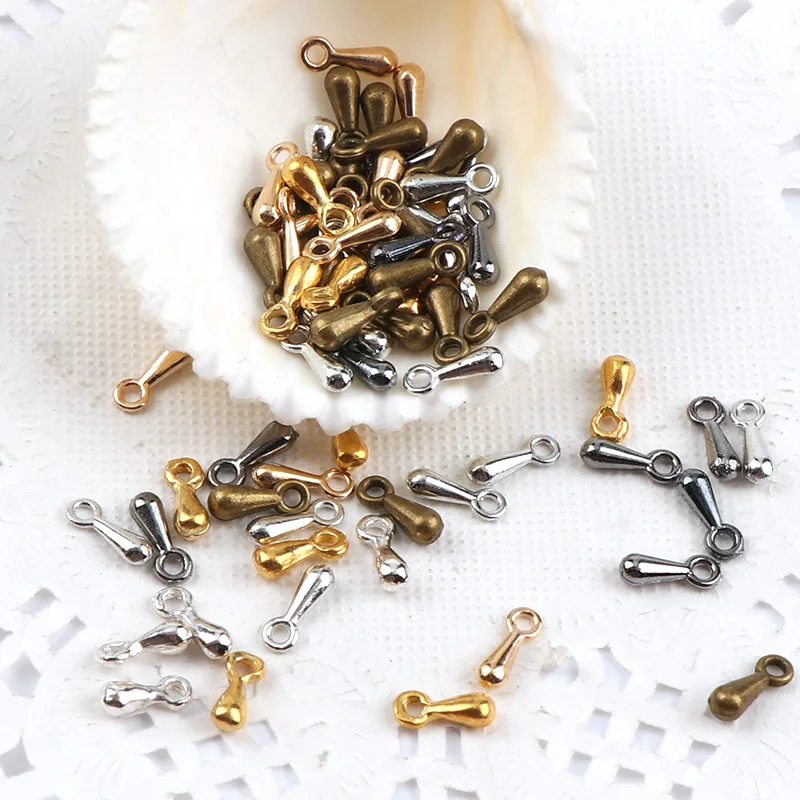 Винтажные металлические каплевидные переключатели 7 мм застежки для бусин