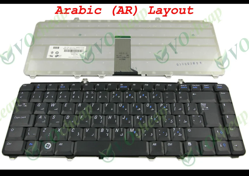 Новая клавиатура для ноутбука Dell Ins piron 1420 1520 XPS M1330 черная Арабская версия AR NSK