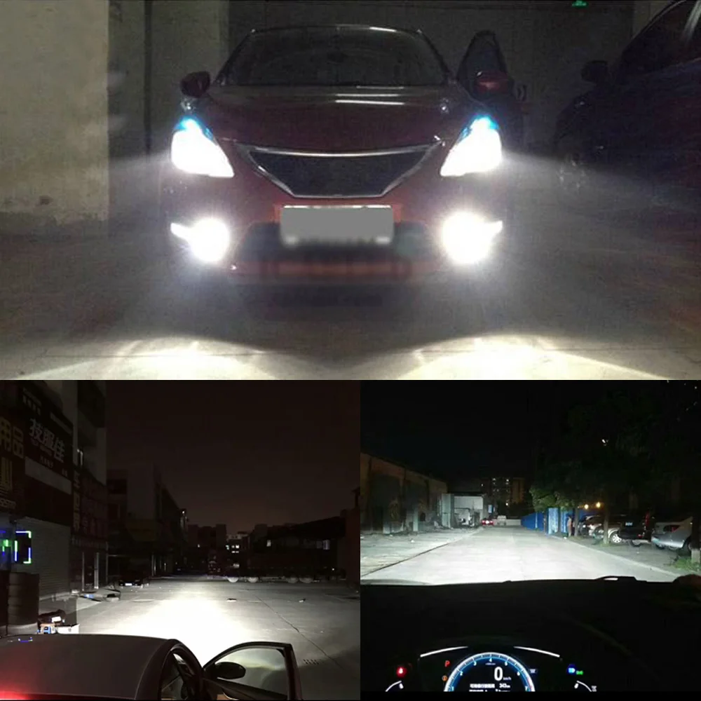 2 шт. светодиод Turbo H4 H7 H1 H11 H3 H8 HB3 HB4 9005 9006 9007 авто фары лампы 7600lm 6000 К C6 Led помощи при парковке задние фонари лампа
